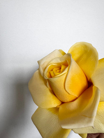 Real Touch Large Yellow Rose