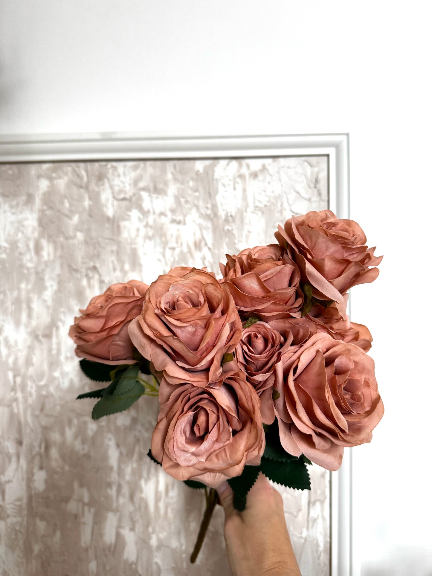 Silk Mocha Rose Bunch