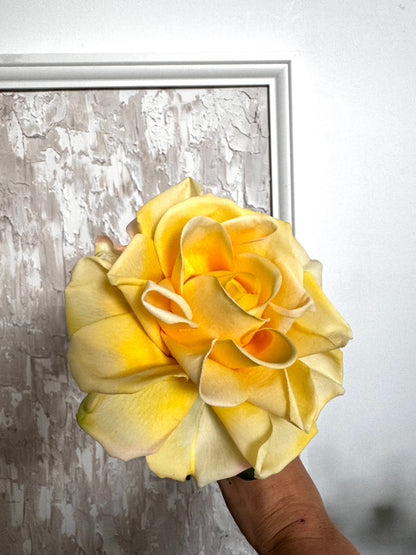 Real Touch Large Yellow Rose